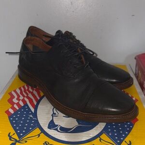 Men's Black Leather Frye Dress Oxfords size 8D